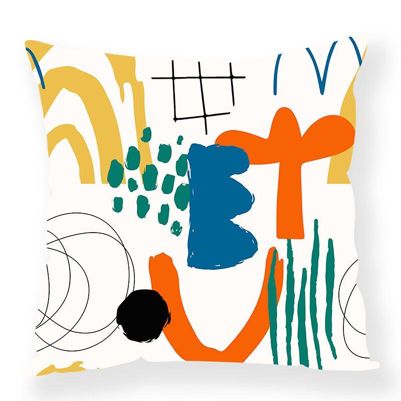 Vibrant Rainbow Print Cushion Cover For Sofa Perfect Home Pillow Case Decor