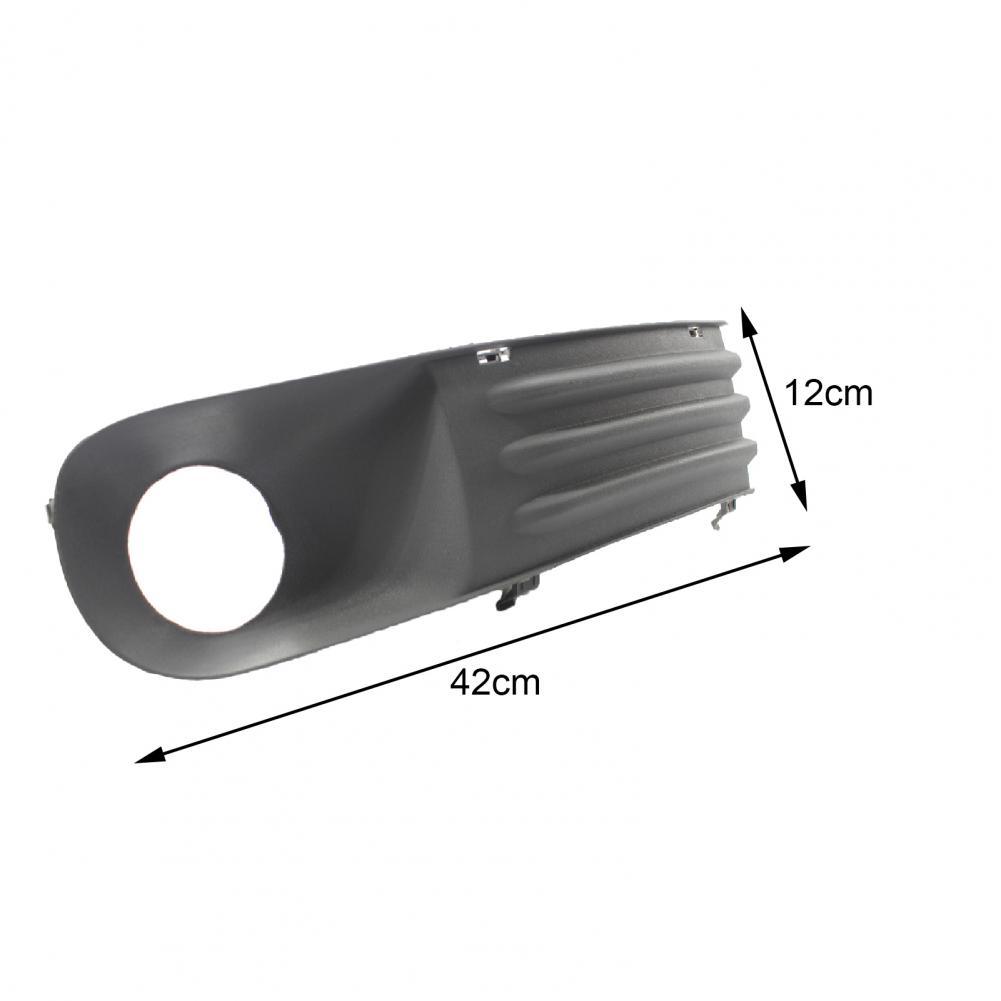 Practical  Front Bumper Grill Sturdy L/R Fog Lamp Hole Cover 7H0807489B 7H0807490B Standard Black Fog Lamp Cover