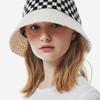 SLEEPYSLIP CHESSBOARD IVORY BUCKET HAT