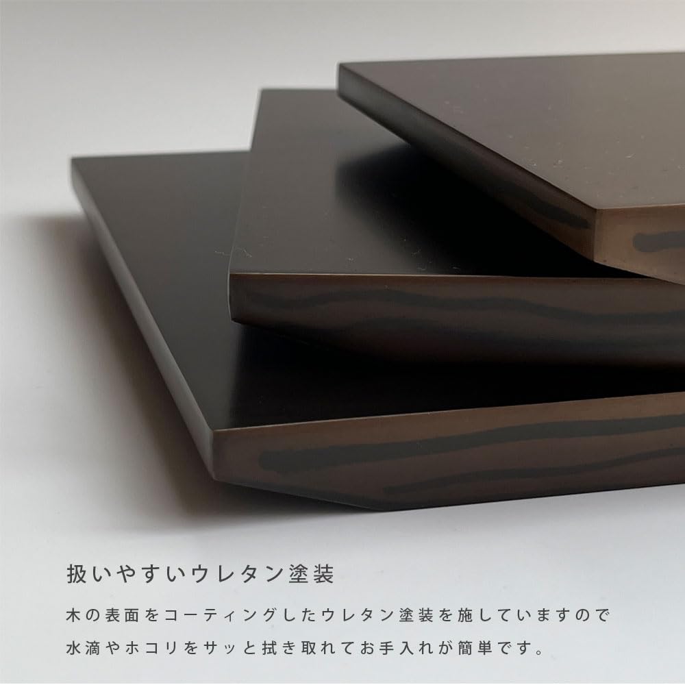 Yamaga Lackwarengeschäft, Blumenständer aus Holz, Dekorationsständer, Ebenholz-Stil, Kishu-Lackwaren, 8 (Nein. 24cm)