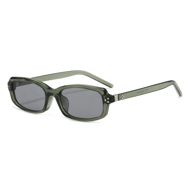 Vintage  Rectangle Sunglasses Women For Men Luxury Brand Designer Sun Glasses Punk Popular Outdoor Driving Rivet Shades Uv400