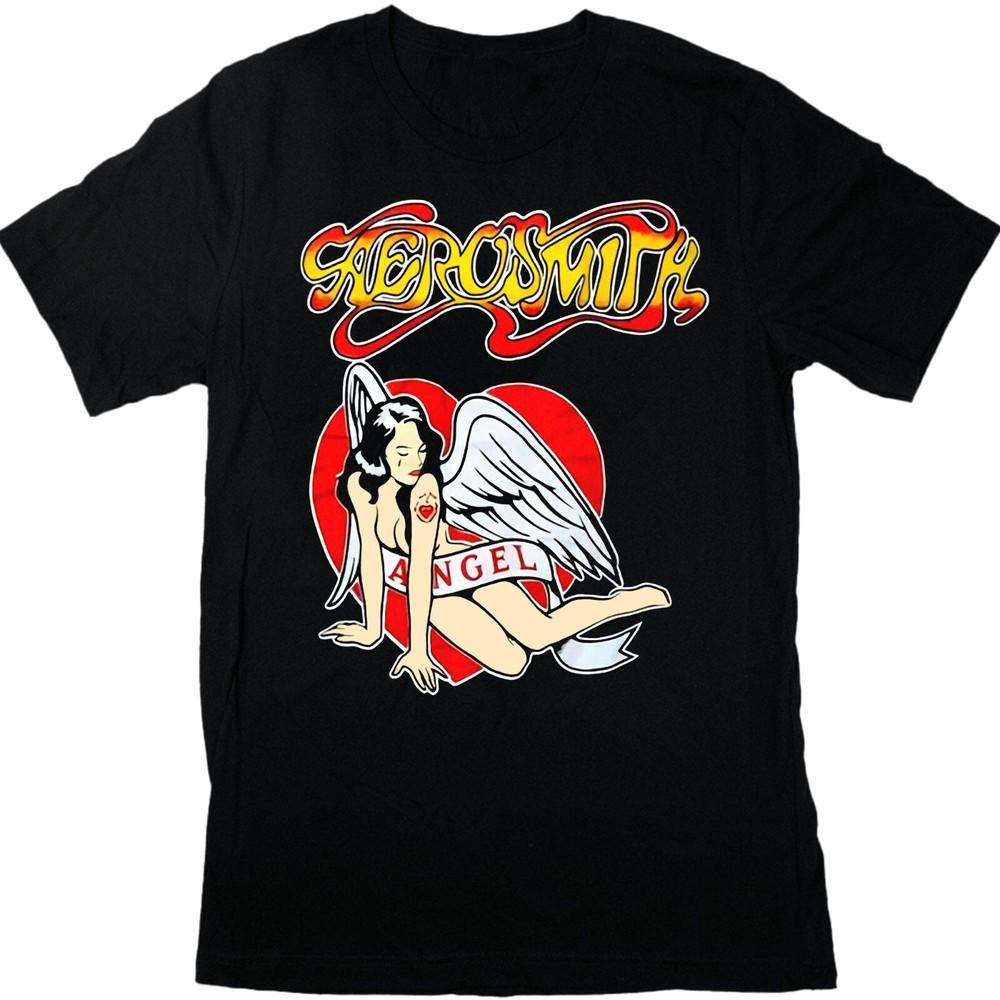 Rare Aerosmith Band Cotton Men All Size 11D71 Unisex T-Shirt S