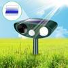 2 Pack Solar Ultrasonic Animal Repeller Outdoor Cat Repellent Deer Repellent Devices for Yard Garden