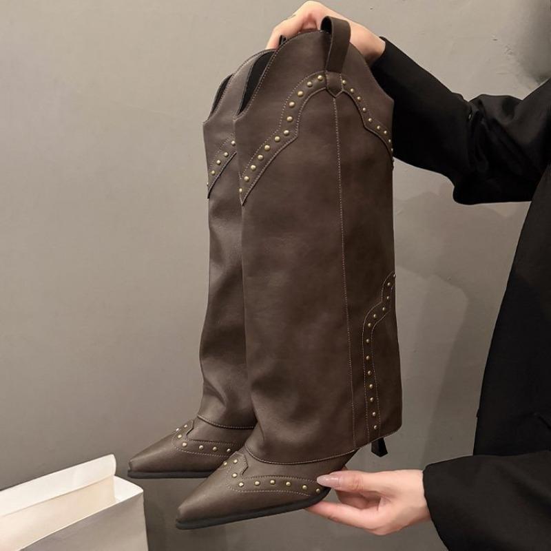 

Новые ретро ботильоны на высоком каблуке, Универсальные ботинки, Ботильоны на высоком каблуке, Модная женская обувь 42 кофейный