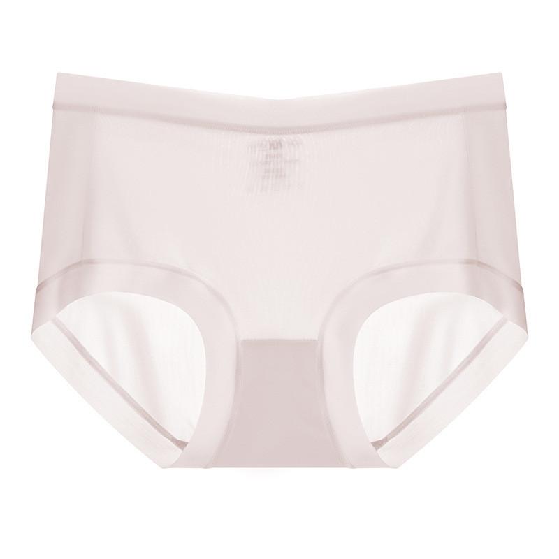 

Japanese No Style Show Silk Underwear For Girls Lightweight Quick Dry Panties Breathable Cherry Pink,L