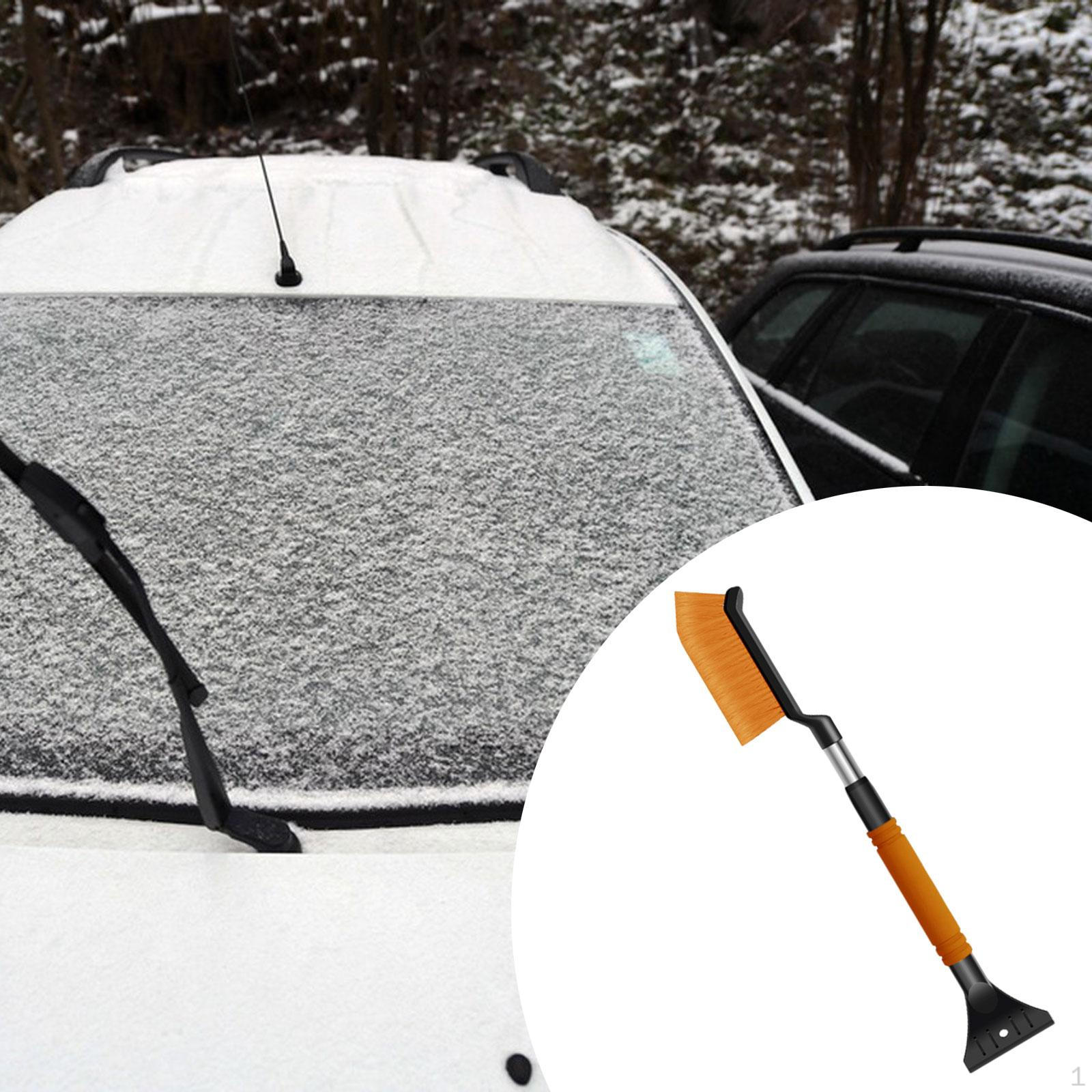 

Автомобільна снігова щітка для лобового скла, телескопічна щітка для льоду з ручкою помаранчевий