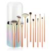 15 makeup brush set with storage cartridge, large capacity brush bucket, soft loose powder, eyeshadow brush, beauty.