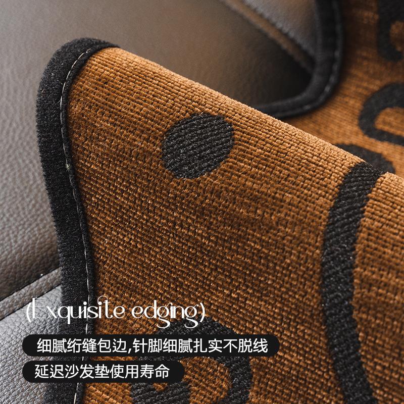 Nordic Chenille Sofa Cushion Is Universal In All Seasons New Wavy Edge Seat Cushion Non-Slip Sofa Cover Cross-Border