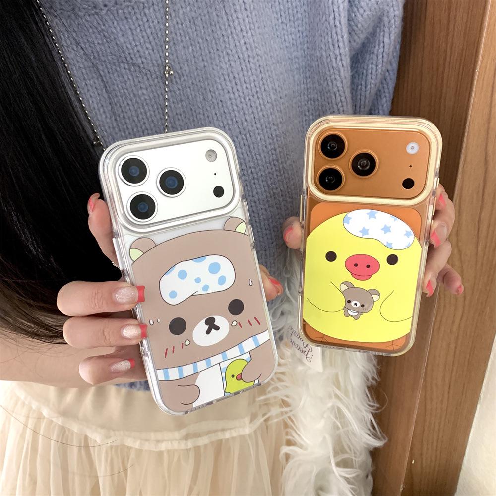 Rilakkuma Chick iPhone 14/13/12/11 ProMax Anti-Fall Case