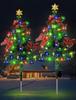 Solar LED Christmas Tree Lights for Outdoor Lawn and Courtyard Decoration