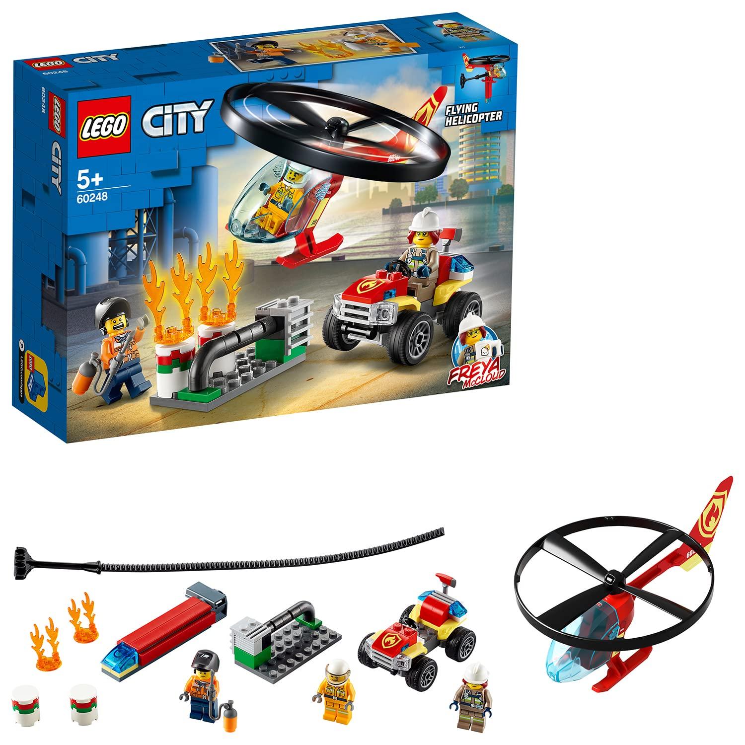 

LEGO City Пожарный вертолет Летающий вертолет 60248 Конструктор Игрушка для мальчиков