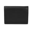 Used LV Logo Embossed Black Card Case with Gusset, Bifold, Epi Noir, 12564 Porte Monnaie Simple M63412 7943, Unisex