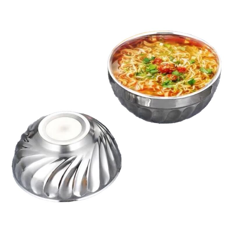 

Lan Shi 201 Stainless Steel Double-Layer Insulated Rice Bowl