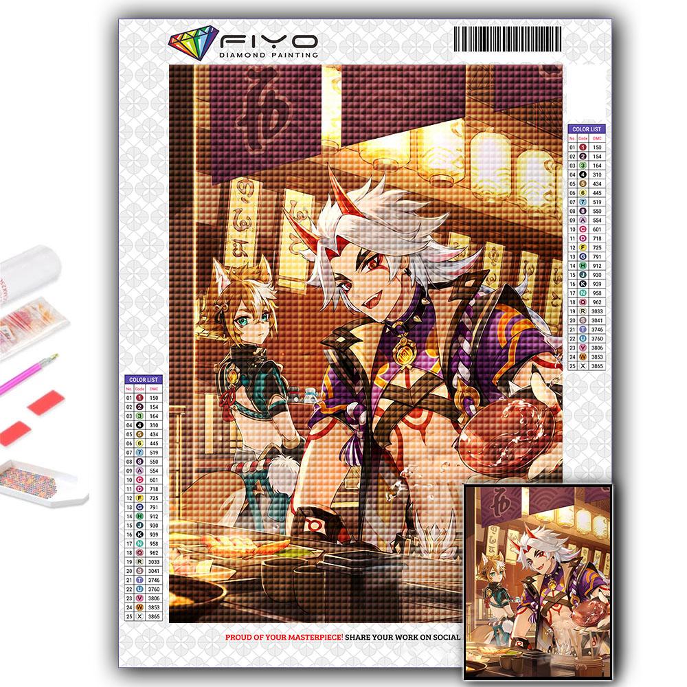 Diamond Painting Genshin Diamond Mosaic Craft Diamond Embroidery Painting