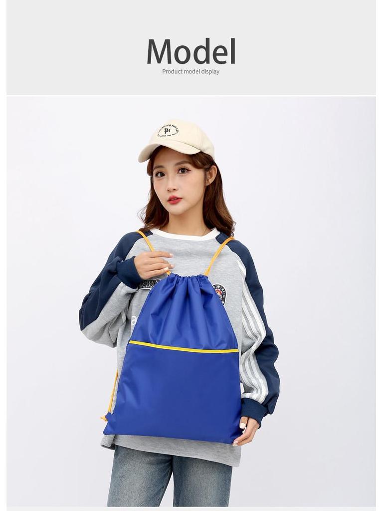 Large Capacity Sports Backpack: Drawstring Shoulder Bag for Basketball & Volleyball Storage and Training