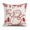 New Christmas Pillow Case Nordic Cushion Linen Print Home Bedside Pillow