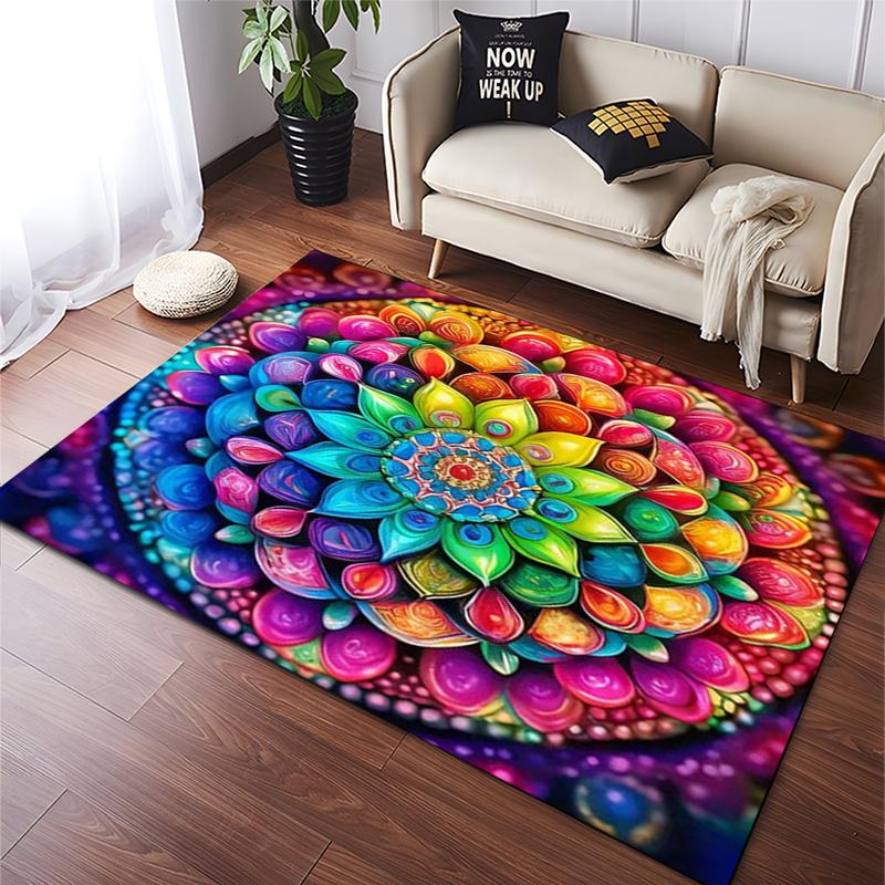 15 Size Mandala Flowers 3D Printed Carpet Rugs Living Room Bedroom Bedside Bathroom Home Decor Floor Mat Kids Room Non-slip Mat