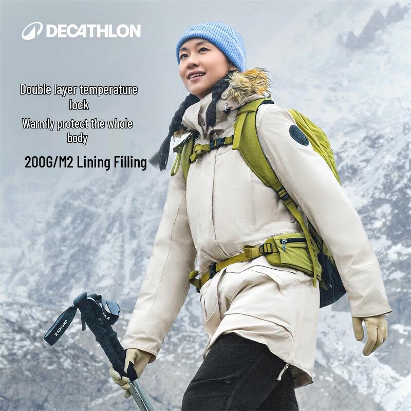 

Decathlon Women s Hooded Mid-Length Padded Winter Jacket S