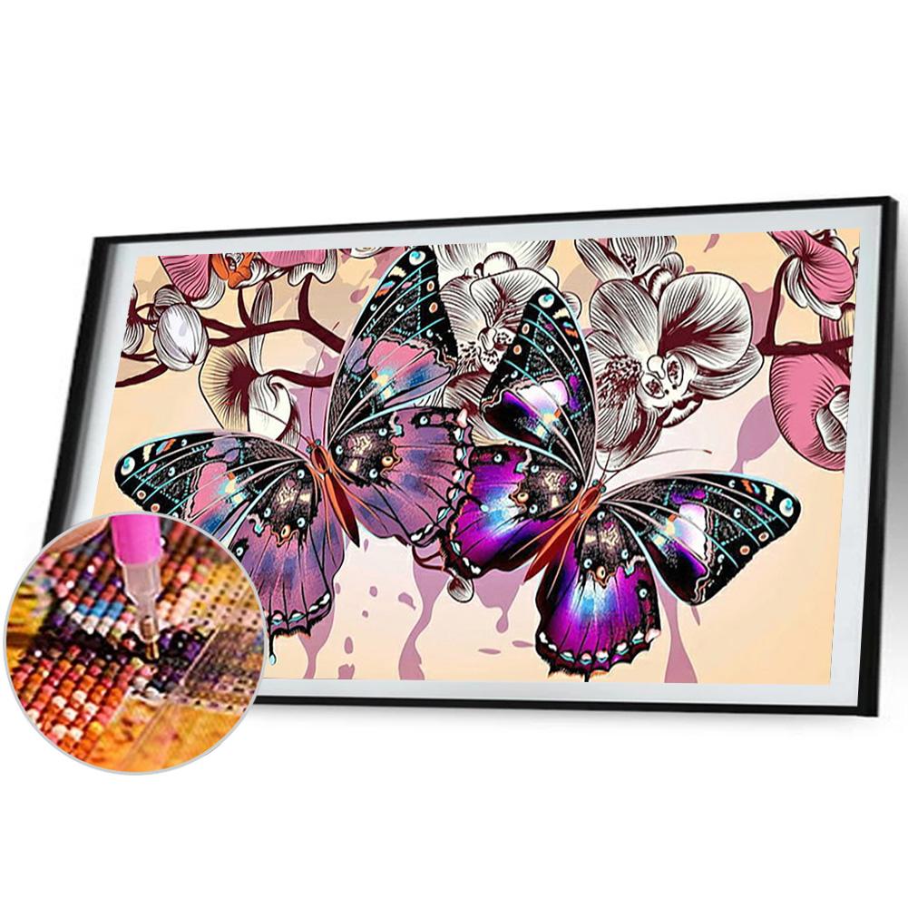 Diamond Painting 5D Schmetterling DIY Voll Runde Bohrer Mosaik Bild Basteln Kunst Set Strass Heimdekoration Handarbeit Geschenk