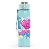 1PC I Love School Colorful Slogan Print 750ml Color Plastic Sports Water Bottle Leakproof Flip Straw Lid Suitable for Sports Office Home Use
