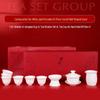Elegant Dehua White Porcelain Tea Set