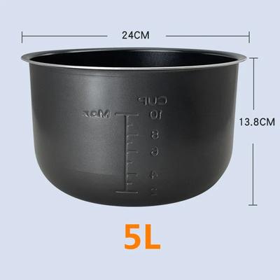 Vložka do elektrického tlakového hrnce 5L Nepřilnavý hrnec na rýži Gall Černý křišťál Vnitřní příslušenství Díly Pouze na vaření Oblek Midea