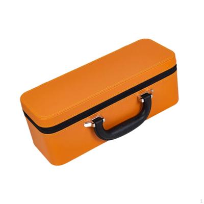 Bangle Box Bracelet Storage Multi Compartments Soft Interior Lining PU Leather Portable Handle