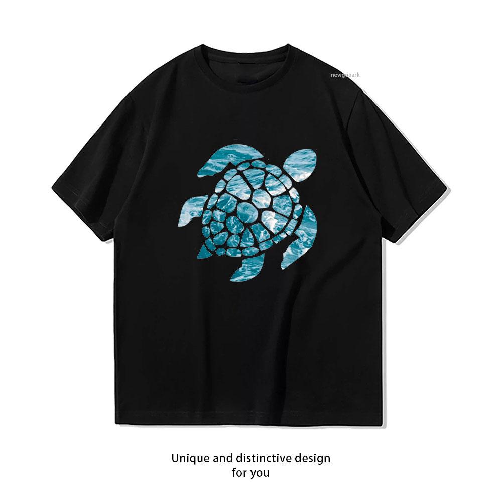 Ocean Sea Turtle Tshirt woUnisex Unisex Casual Cotton Printed T Shirts Adult Breathable Comfortable Oneck Ropa De Hombre