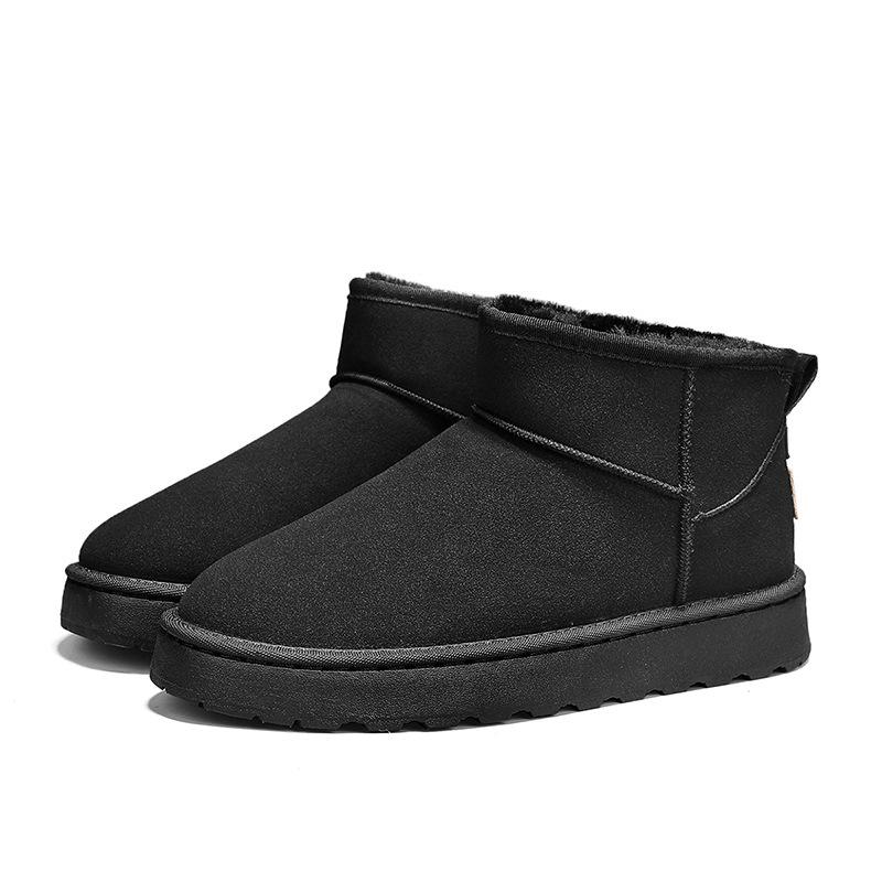 Snow boots winter new outdoor sports velvet warm fur integrated cold waterproof bread cotton shoes