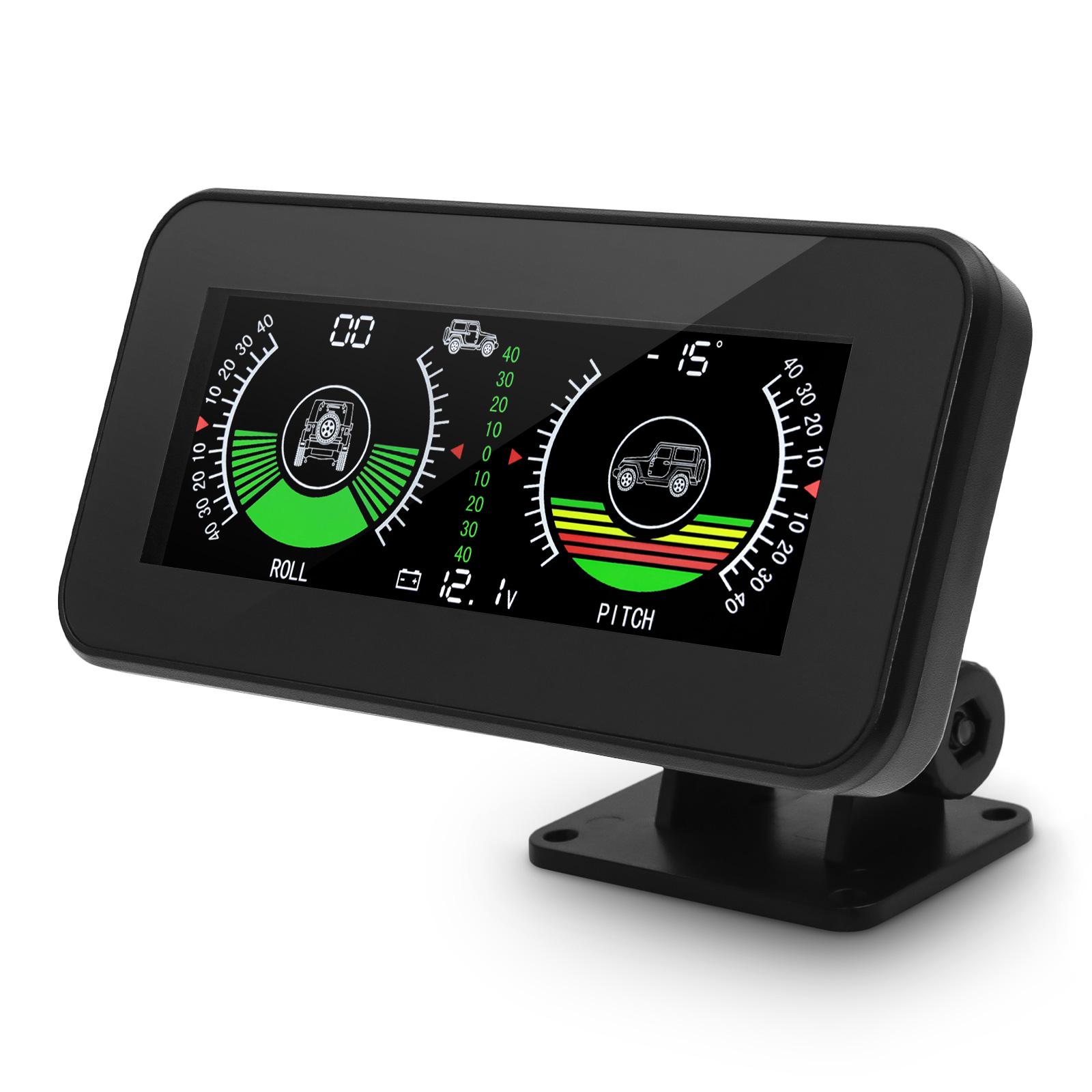Car Inclinometer GPS Speedometer Off Road Accessories M50 Digital Car Inclinometer Level Tilt Gauge Speedometer MPH Compass