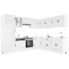 Lucca Kitchen Cabinet Set, 14-Piece, White