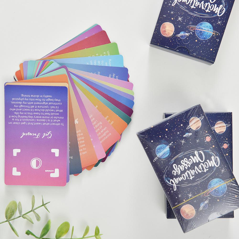 52 sheets motivational mindful message, Inspirational Self Motivation Card