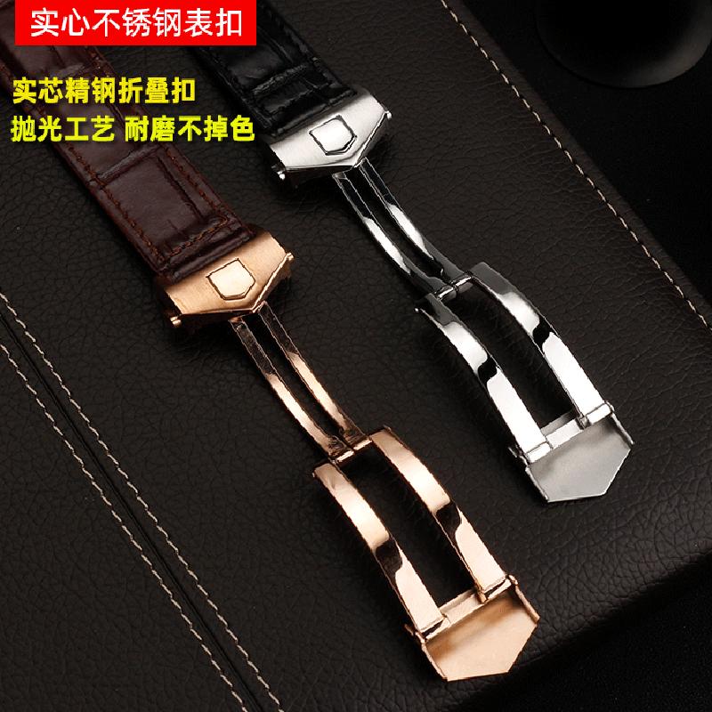 For Ultimate Crocodile Leather Watcband Huawei Watch GT3 Honor Smart Strap Casual Business TAG HEUER  Bracelet Blue Black 22mm