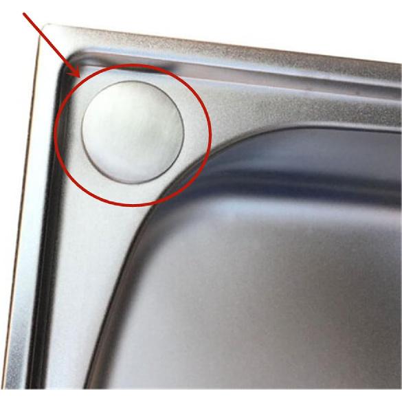 2 Pack Sink Tap Hole Cover Kitchen Faucet Hole Cover Stainless Steel-45mm