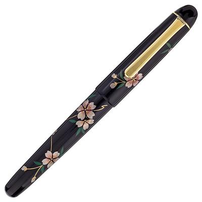Platinové plnicí pero Platinum #3776 Century Kaga Hira Makie SAKURA Hrot F PNB-30000B#40-2
