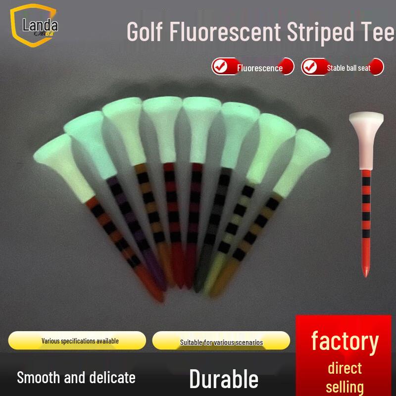 Landa Luminous Golf Tees - Soft Rubber Cup Head
