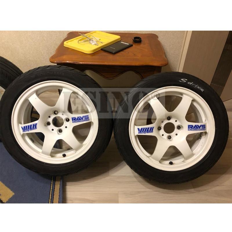 Volk Rays Autostyling Klasický Dekorativní Vinylový Ráfek Kreativní Sada Samolepek pro RAYS Volk Racing TE37 TE37 SL TE37C