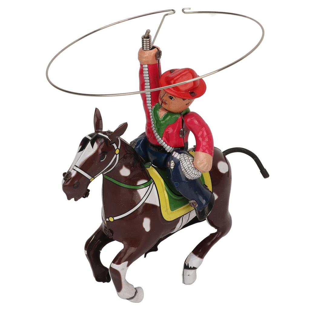 Clockwork Vintage Figure Toy Cowboy Theme Wind Up Ornament Toy Personalized Decoration for Kids