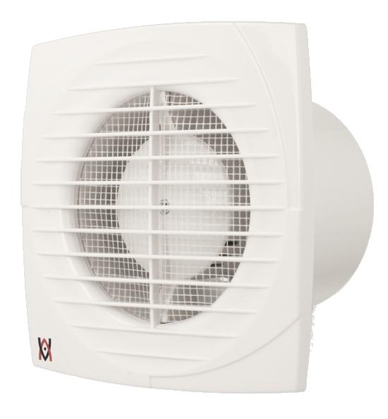 Axial Exhaust Fan 100 Diameter With Timer Simple Efficient 95 M3/H