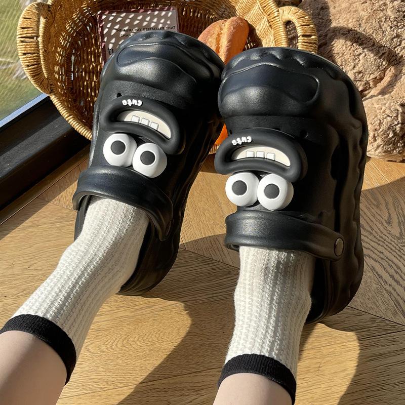 New  Women's Shoes Thick-soled Flip-flops Half Flip-flops