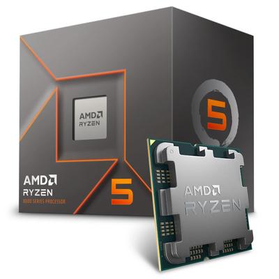 AMD CPU Ryzen 5 con dissipatore Wraith Stealth AM5 6 core 12 thread 22MB 65W Prodotto distributore autorizzato 8400F, 4,2 GHz / 100-100001591BOX