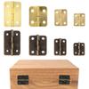 12 set Mini Metal Menteşe Retro Kapı Menteşeleri Vidalarla Menteşe Mobilya Menteşeleri Donanım Kendin Yap El Sanatları Aracı.