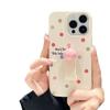 Polka Dot Love Flowers for Apple 16 Promax Ring Mobile Phone Case for IPhone 15 Fresh 14/13