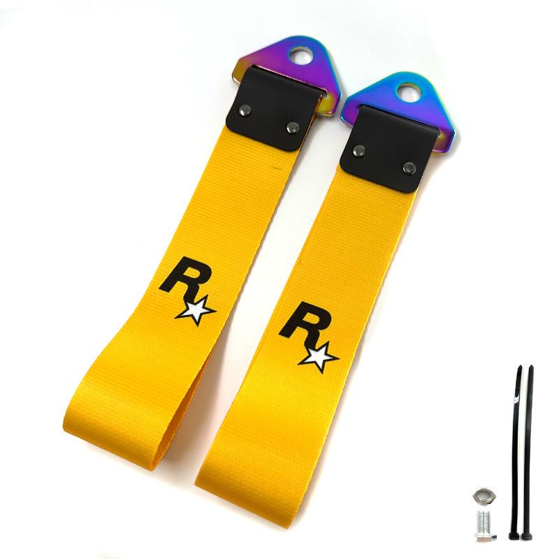 JDM Culture Colorful Metal Buckle Tow Strap - Car Modification Decoration
