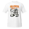 Halloween Town Haunted House T-Shirt, Unisex Cotton Tee, Spooky Graphic