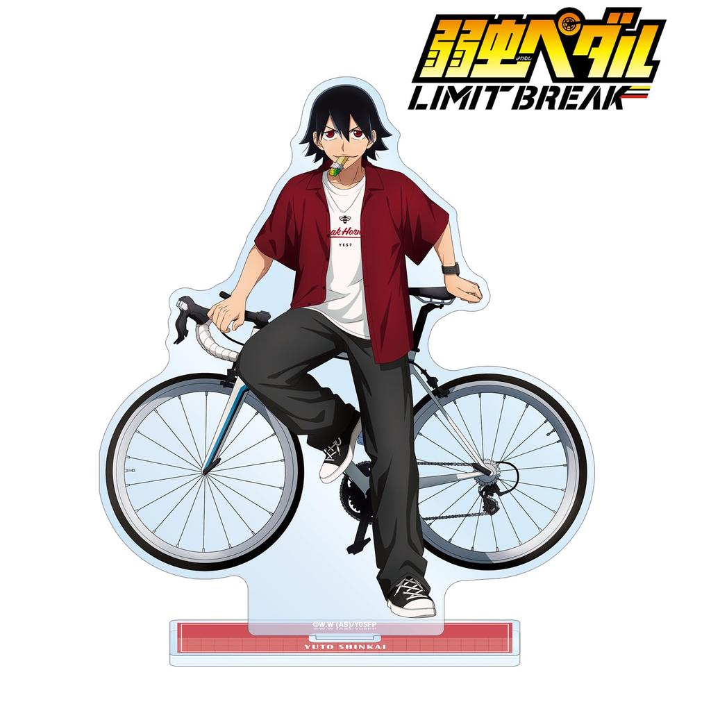 Yowamushi Pedal LIMIT BREAK Original Yuto Shinkai Casual Clothes x Road Bike Big Acrylic Stand Illustration Ver.
