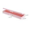 Plastic Pencil Case Snap Closure Lightweight Portable Simple Design Pen Box for Students Stationery