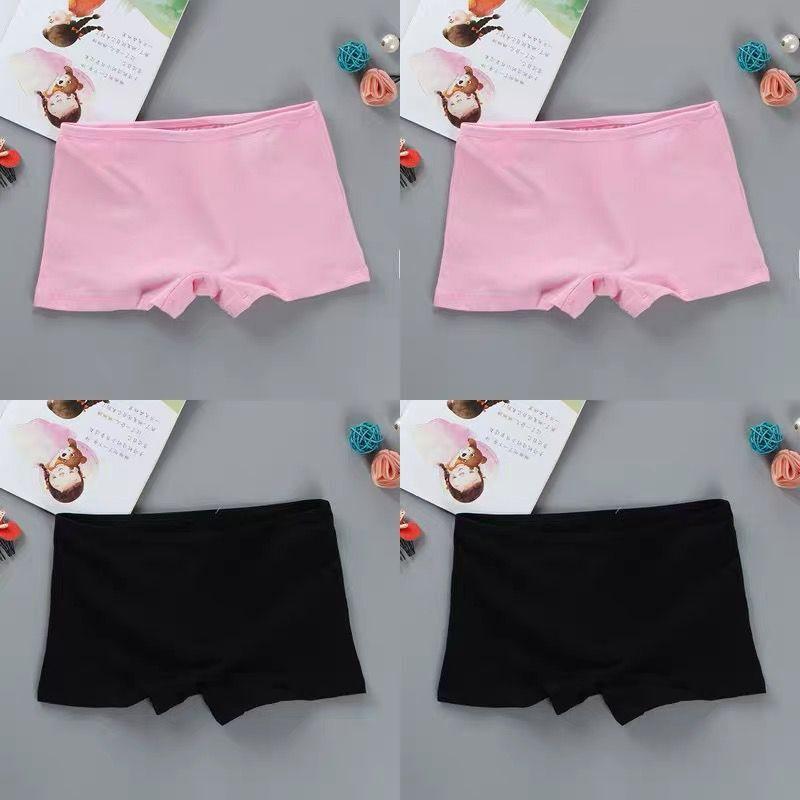 

4 шт. боксеры для девочек-подростков, хлопковые трусики для молодых, дышащие удобные трусы для девочек-подростков one size
