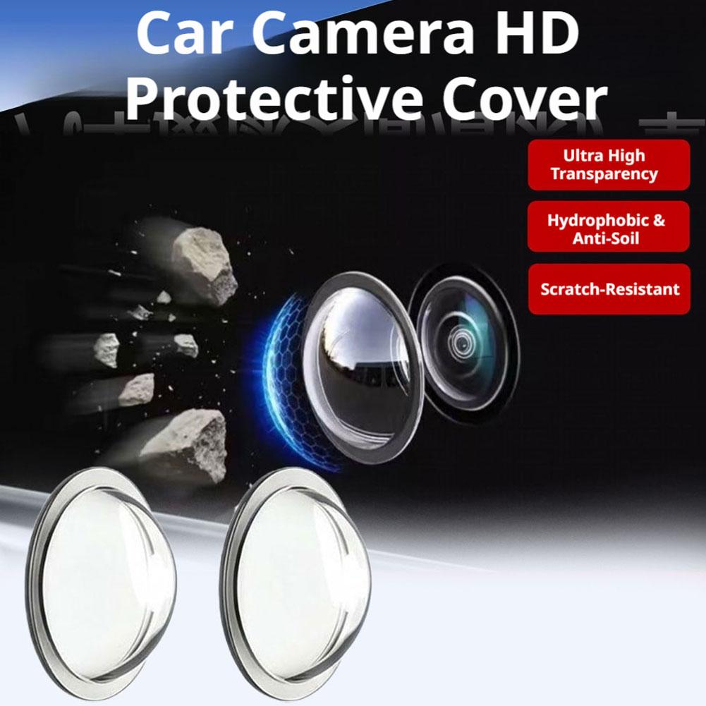2PCS Universal Car Front Camera Cover Protector for Tesla Model 3 Y/Nio/Xiaomi/BYD Auto Lens Guard Dustproof Accessory