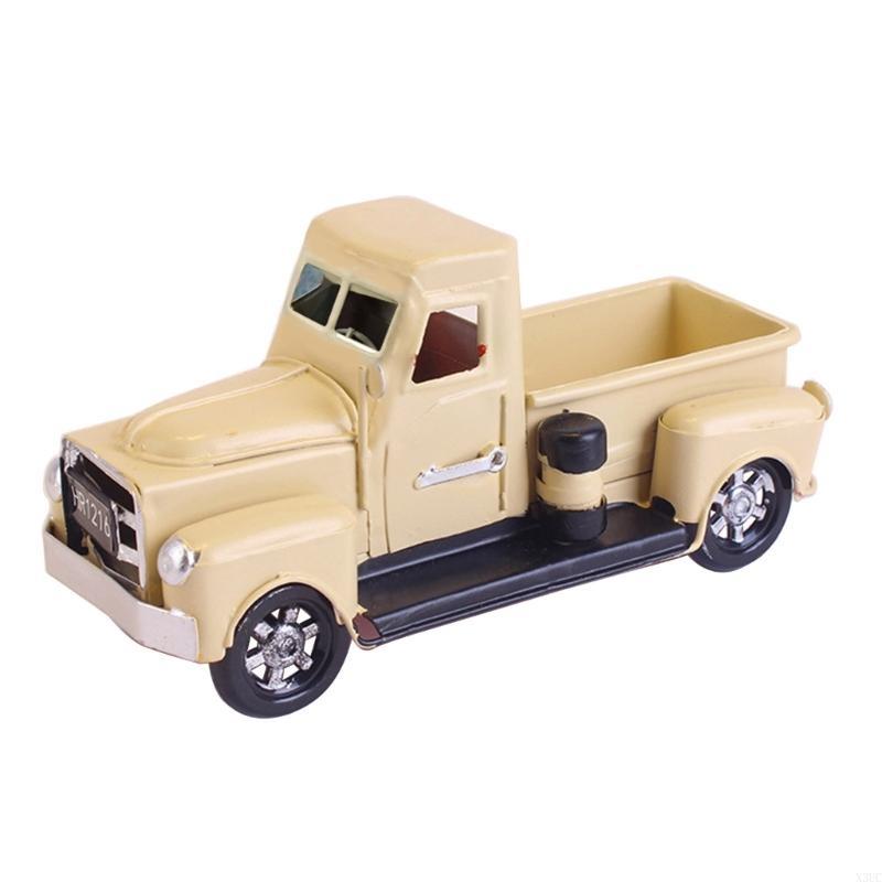 

Vintage Truck Decor Resin Trucks Planter Antique Rustic Car Desktop Decoration X3UC белый